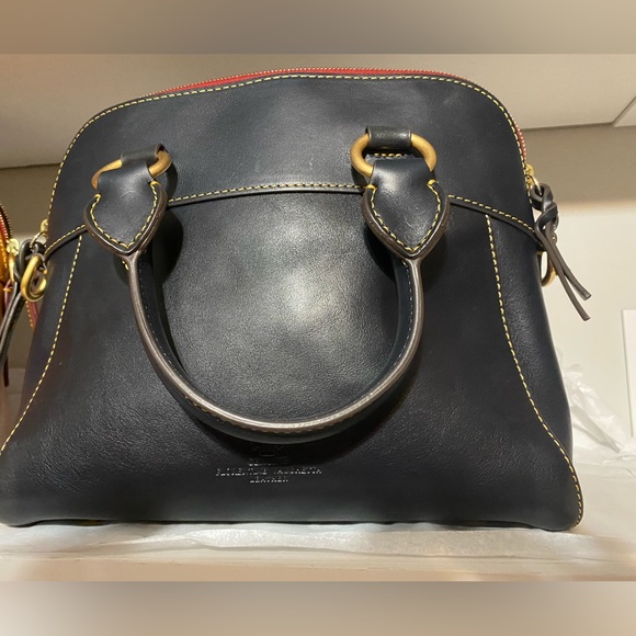 Dooney & Bourke Florentine Cameron Satchel Crossbody Handbag NAVY NWT - Picture 4 of 5